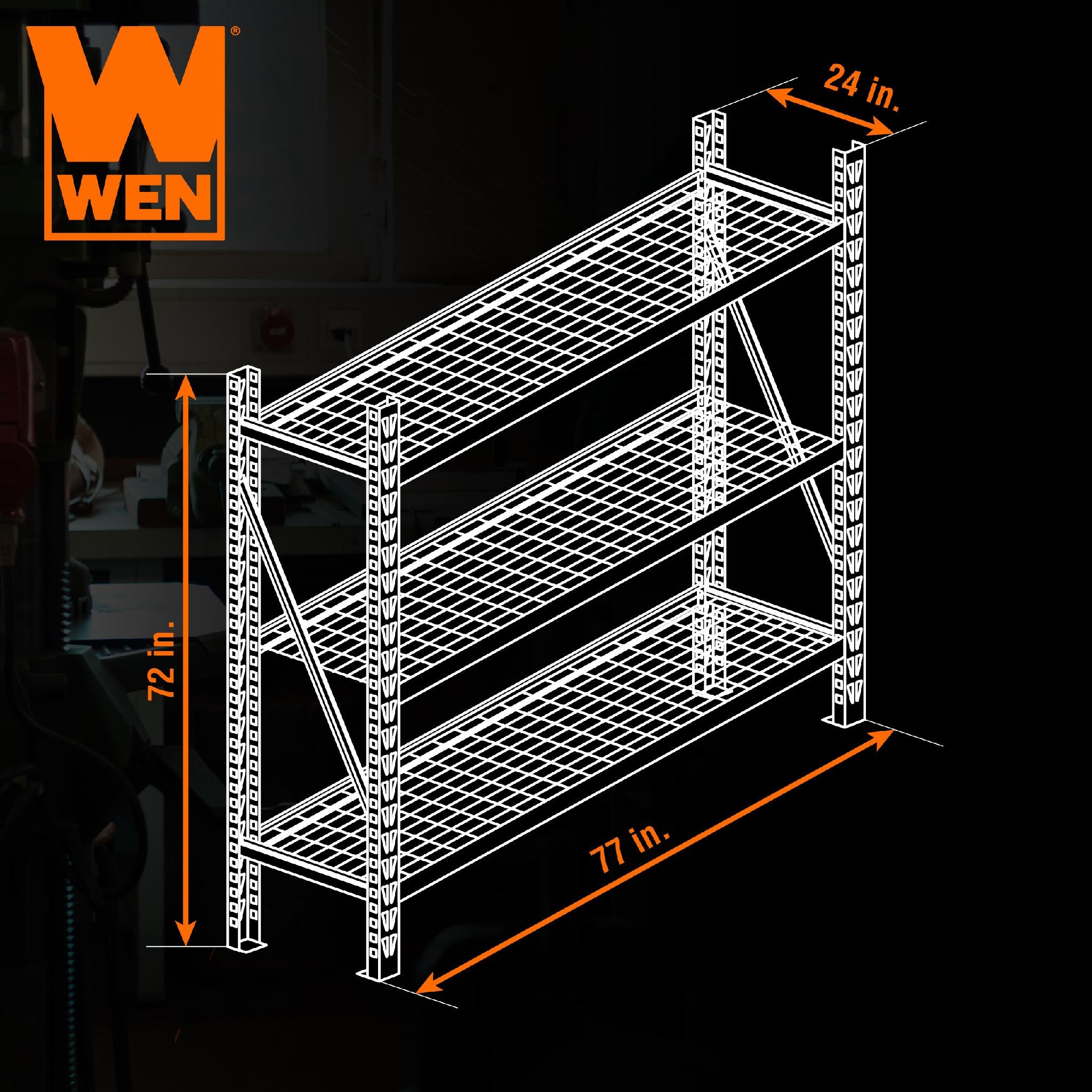 welcome-to-buy-wen-rk7724-3-three-tier-industrial-steel-storage-rack-with-adjustable-shelving-and-6000-pound-capacity-hot-on-sale_1.jpg